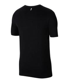 Rückansicht von Nike SC Freiburg Lifestyle T-Shirt Fanshirt schwarz