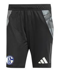 adidas FC Schalke 04 Trainingsshort Fu&szlig;ballshorts - schwarz