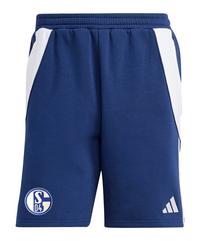 adidas FC Schalke 04 Short Dunkel Fu&szlig;ballshorts - blau