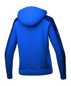 Rückansicht von Erima EVO Star Kapuzenjacke Damen Trainingsjacke Damen blaublau