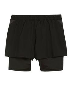 Rückansicht von PUMA teamGOAL 2in1 Short Damen Fußballshorts Damen schwarzweiss