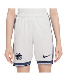 Nike Inter Mailand Short Home 2024/2025 Kids Fußballshorts Kinder weissgrau