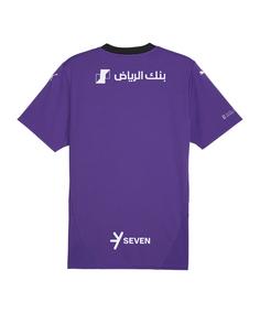 Rückansicht von PUMA AL Hilal Trikot 3rd 2024/2025 Fußballtrikot lilaschwarz