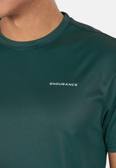 Rückansicht von Endurance Dipose Laufshirt Herren 3200 Sea Moss