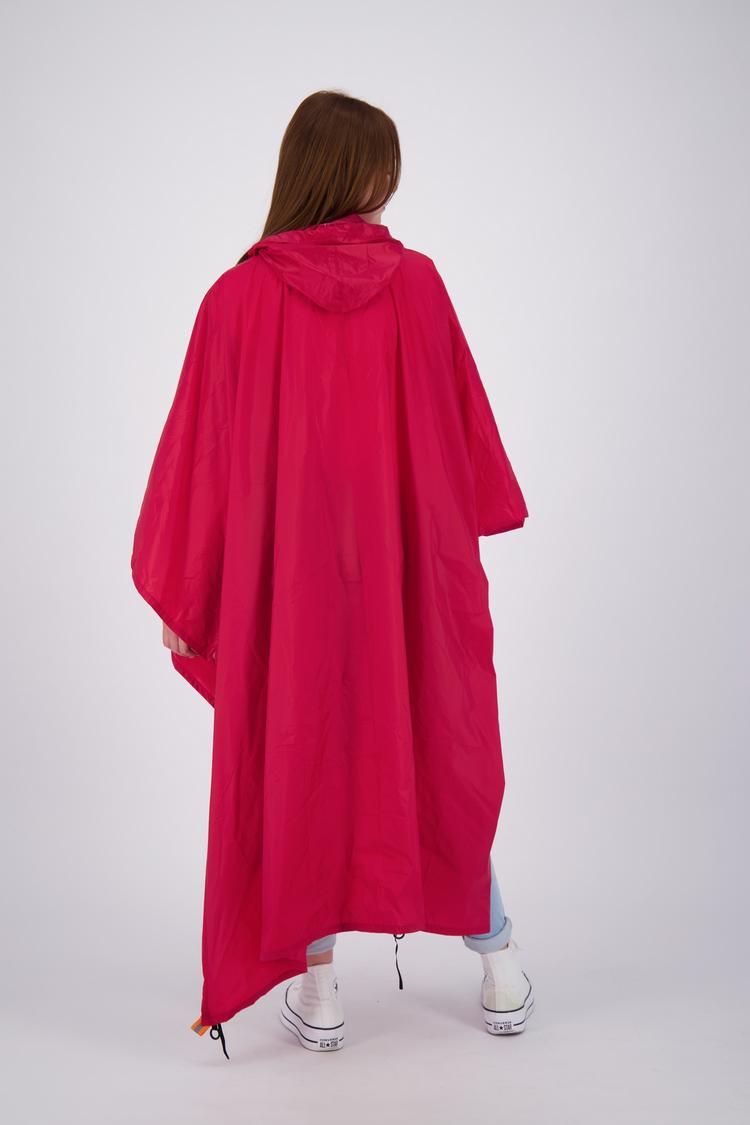 DEPROC active DEPROC active CORNWALL PONCHO WMN Poncho Damen - rot - 2 | SportScheck