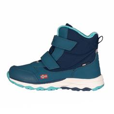 Rückansicht von Trollkids Hafjell Winterschuhe Kinder Madeira blau/Arktisblau