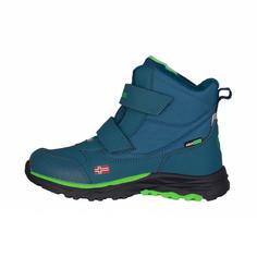 Rückansicht von Trollkids Hafjell Winterschuhe Kinder dunkel Marine/Frischgrün