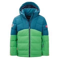 Trollkids Gryllefjord Winterjacke Kinder Dunkel Marine/Frischgrün/Mystik Blau