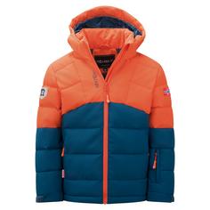 Trollkids Gryllefjord Winterjacke Kinder Tieforange/Madeira blau/Tieforange