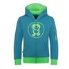 Trollkids Sortland Hoodie Kinder - dunkel Marine/Frischgr&uuml;n