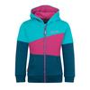 Trollkids Alesund Hoodie Kinder - Dunkelt&uuml;rkis/Madeirablau/Helle Beere