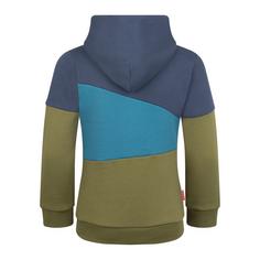 Rückansicht von Trollkids Alesund Hoodie Kinder Mystisches Blau/Dunkel Marine/Tannengrün