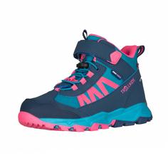 Trollkids Tronfjell mid Wanderschuhe Kinder Dunkelt&uuml;rkis/Hellmagenta