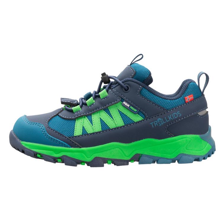 Trollkids Trollkids Tronfjell low Wanderschuhe Kinder - Mystisches Blau/Frischgr&uuml;n - 0 | SportScheck