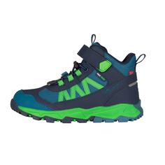 Rückansicht von Trollkids Tronfjell mid Wanderschuhe Kinder Mystisches Blau/Frischgr&uuml;n