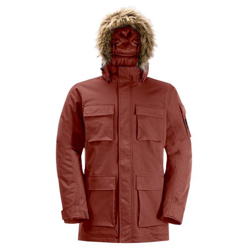 Rückansicht von Jack Wolfskin GLACIER CANYON PARKA Parka Herren intense rust