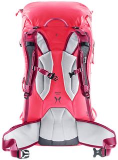 Rückansicht von Deuter Freescape Lite 24 SL Alpinrucksack Damen hibiscus ruby