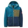 Trollkids Aurlandsfjord Fleecejacke Kinder - Dunkel Marine/Mystisches Blau/Tannengr&uuml;n