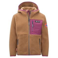 Trollkids Aurlandsfjord Fleecejacke Kinder Mandel/Helle Beere/Madeira blau
