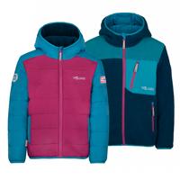 Trollkids Sandvika Fleecejacke Kinder - Helle Beere/Dunkelt&uuml;rkis/Madeira blau