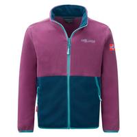 Trollkids Storfjord Fleecejacke Kinder - Helle Beere/Madeirablau/Lagunenblau