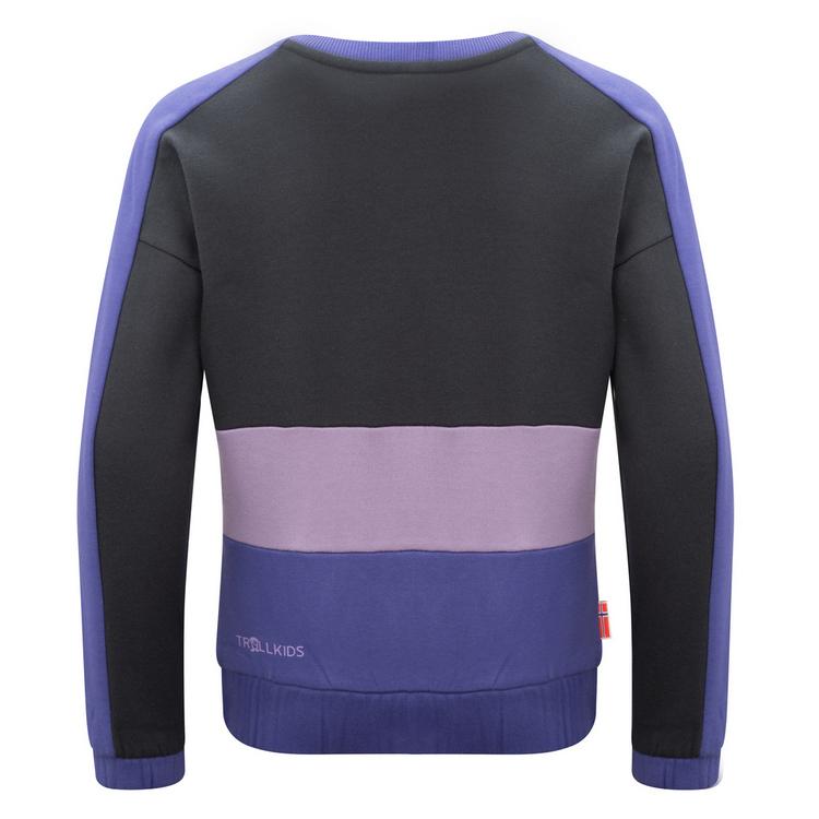 Trollkids Trollkids Verdal Sweatshirt M&auml;dchen - Dunkelviolett/Violett/Schwarz - 0 | SportScheck
