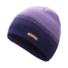 Trollkids Merino Cap Bommelmütze Kinder Dunkellila/Violett