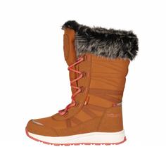 Rückansicht von Trollkids Hemsedal Winterschuhe Kinder Karamell-Braun/Lachsrosa