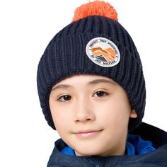 Rückansicht von Jack Wolfskin POMPOM BADGE BEANIE K Stirnband Kinder night blue