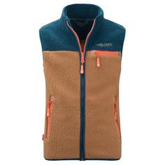 Trollkids Hemsedal Fleeceweste Kinder Mandel/Madeirablau/Tieforange