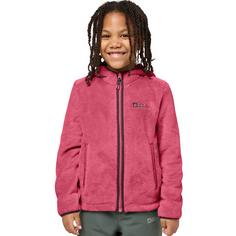 Rückansicht von Jack Wolfskin NEPALI JACKET G Fleecejacke Kinder pink lemonade