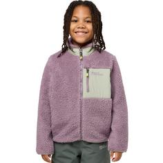 Rückansicht von Jack Wolfskin ICE CURL JACKET K Fleecejacke Kinder wild blossom