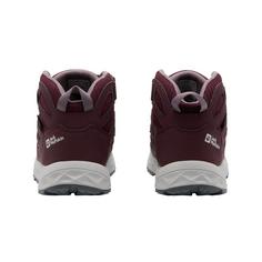 Rückansicht von Jack Wolfskin WOODLAND 2 TEXAPORE MID VC K Wanderschuhe Kinder boysenberry