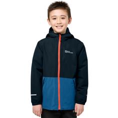 Rückansicht von Jack Wolfskin SNOWY DAYS JACKET K Funktionsjacke Kinder crisp cobalt