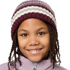 Rückansicht von Jack Wolfskin NIGHT HIKER BEANIE K Stirnband Kinder boysenberry/ wild blossom