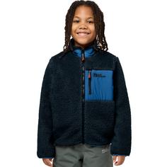 Rückansicht von Jack Wolfskin ICE CURL JACKET K Fleecejacke Kinder night blue/night blue