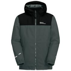 Jack Wolfskin SNOWCURL 3IN1 JACKET K Funktionsjacke Kinder slate green/black