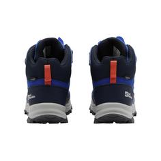 Rückansicht von Jack Wolfskin CYROX TEXAPORE MID K Wanderschuhe Kinder crisp cobalt