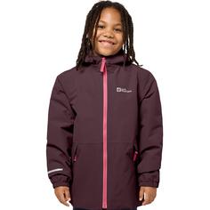 Rückansicht von Jack Wolfskin SNOWY DAYS JACKET K Funktionsjacke Kinder boysenberry/pink