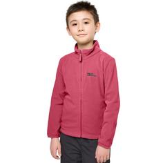 Rückansicht von Jack Wolfskin TAUNUS JACKET K Fleecejacke Kinder pink lemonade