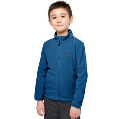 Rückansicht von Jack Wolfskin TAUNUS JACKET K Fleecejacke Kinder crisp cobalt