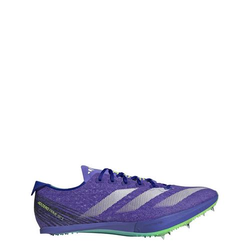 Rückansicht von adidas Adizero Prime SP 3 Strung Spike-Schuh Laufschuhe Cobalt Blue / Zero Metalic / Lucid Lemon