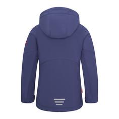 Rückansicht von Trollkids Balestrand Softshelljacke Kinder Violettblau/Malve Rosa