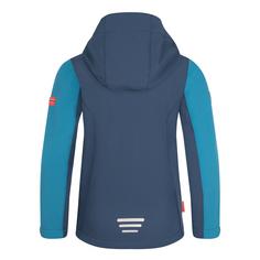 Rückansicht von Trollkids Balestrand Softshelljacke Kinder Dunkel Marine/Mystik Blau