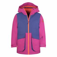 Trollkids Kongsberg Winterjacke Kinder Dunkellila/Helle Beere/Strahlendes Rot