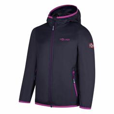 Rückansicht von Trollkids Trolltunga Regenjacke Kinder Marine/Malve Rosa