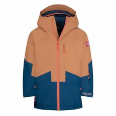 Trollkids Kongsberg Winterjacke Kinder Mandel/Madeirablau/Tieforange