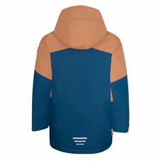 Rückansicht von Trollkids Kongsberg Winterjacke Kinder Mandel/Madeirablau/Tieforange