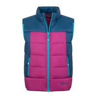 Trollkids Hardanger Outdoorweste Kinder - Madeira Blau/helle Beere/Dunkelt&uuml;rkis