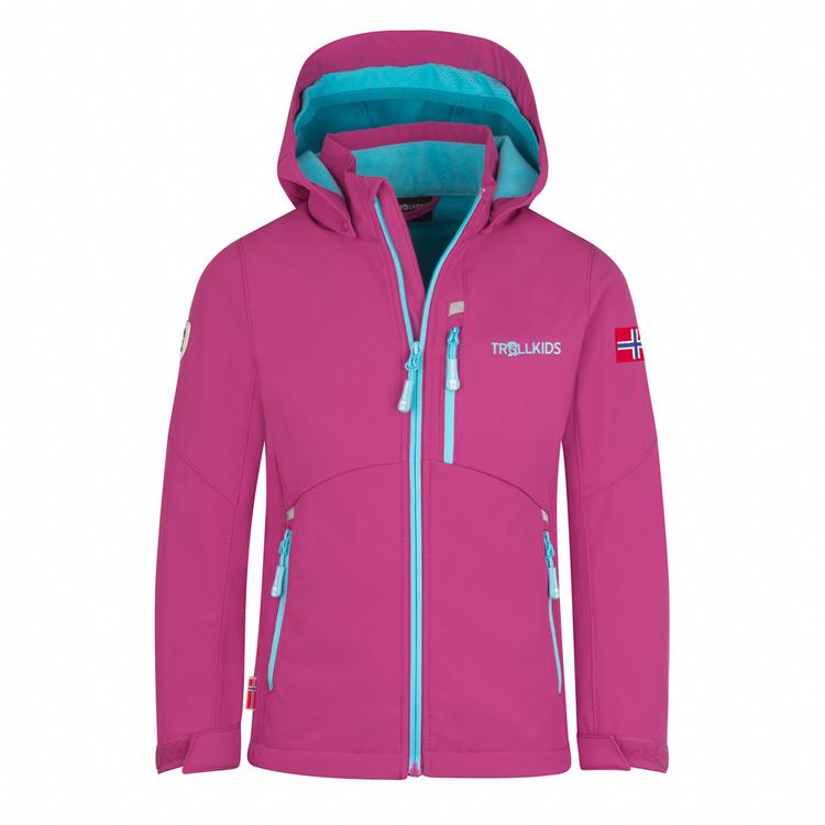Trollkids Trollkids Balestrand Softshelljacke M&auml;dchen - Helle Beere/Madeirablau/Lagunenblau - 0 | SportScheck